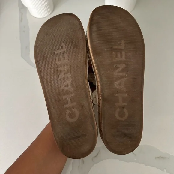 AUTHENTIC — Chanel Rope Sandals (37) - Picture 8 of 9